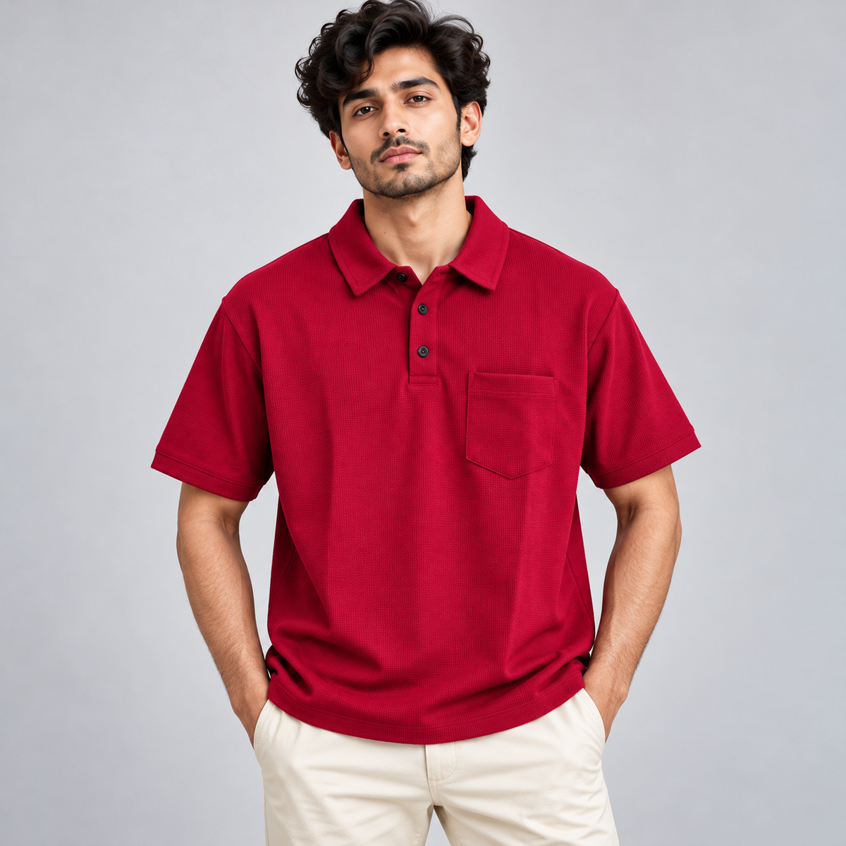 MFW Popcorn polo collar Tshirt 1 pc @199 and 3 pcs @ 499