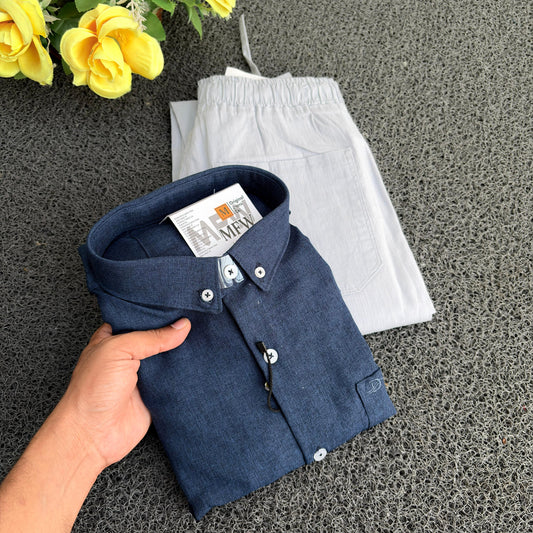 2  in 1 combo Old money lenin shirts + Lenin pants combo buy @600 only