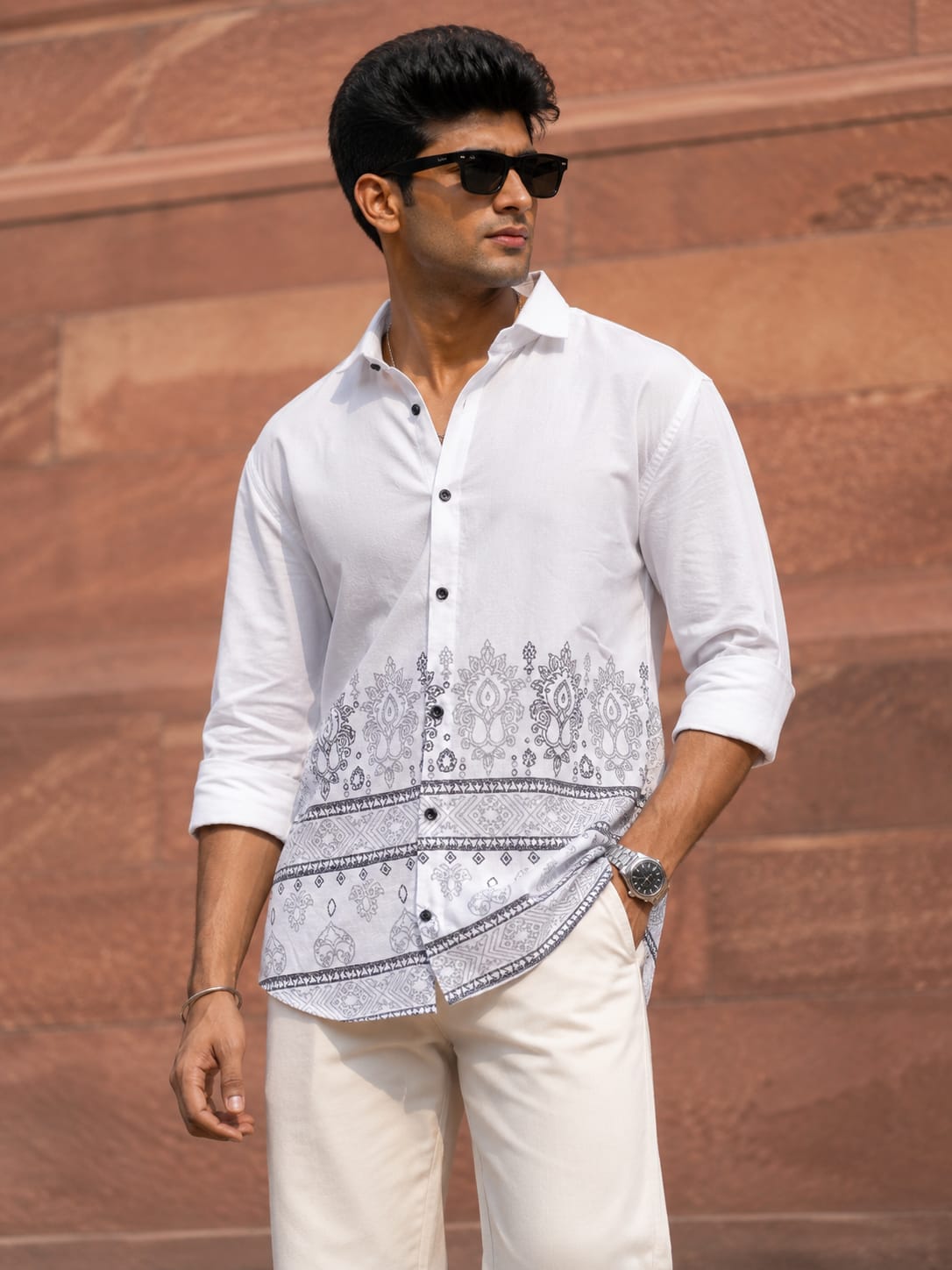 MFW Full sleeve bottom printed shirts Single pcs @299 and Buy 4 pcs combo @999(BP-New)