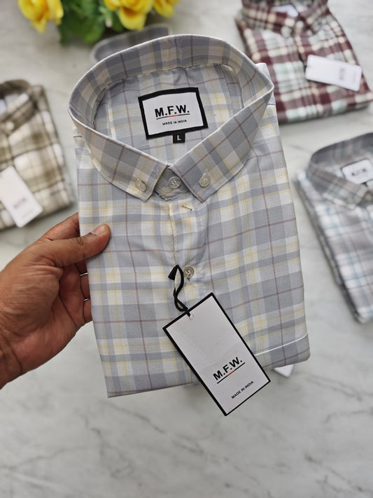 Mfw oxford Checked shirts Single pcs @299 and Buy 4 pcs combo @999